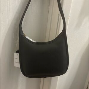 Coach Black Glovetanned Leather Zip Bag